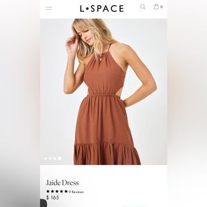L Space beautiful Brown Halter dress
